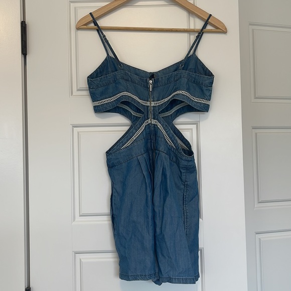 Bebe Denim Romper - Picture 2 of 3